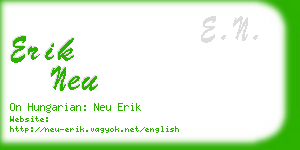 erik neu business card